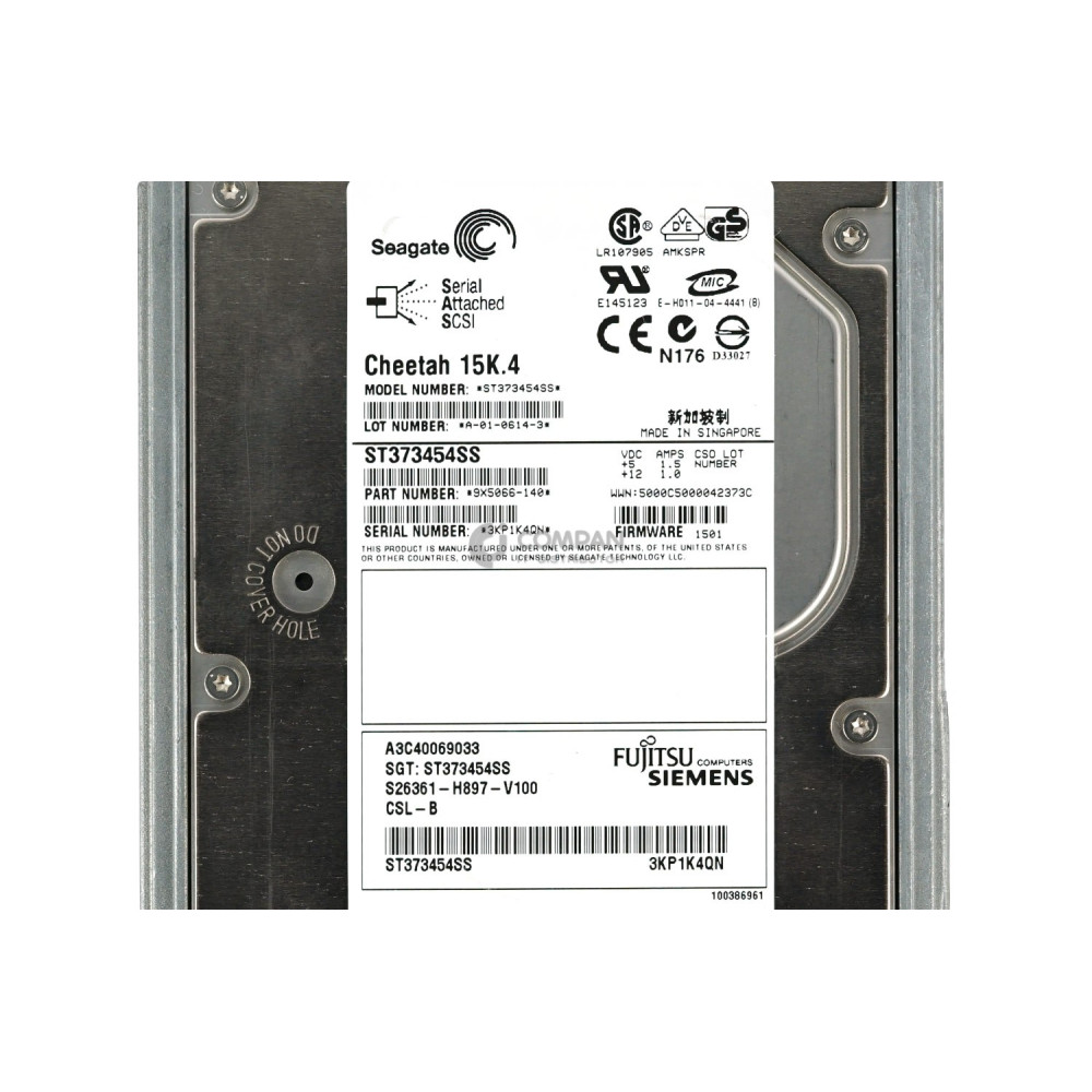 A3C40069033 FUJITSU HDD 73GB  15K  SAS 3G  3.5" LFF  HOT-SWAP